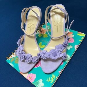 Jessica Simpson Floral Lilac Heels